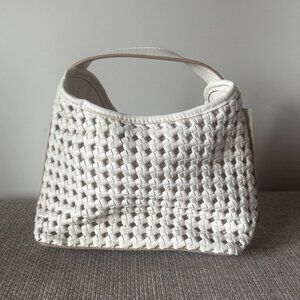 NWT- A New Day Cream Woven Shoulder Bag